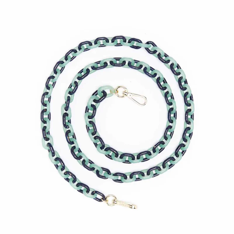 Cadena Para Teléfono RESINA LARGA MULTICOLOR VERDE Y AZUL - DRAEGER