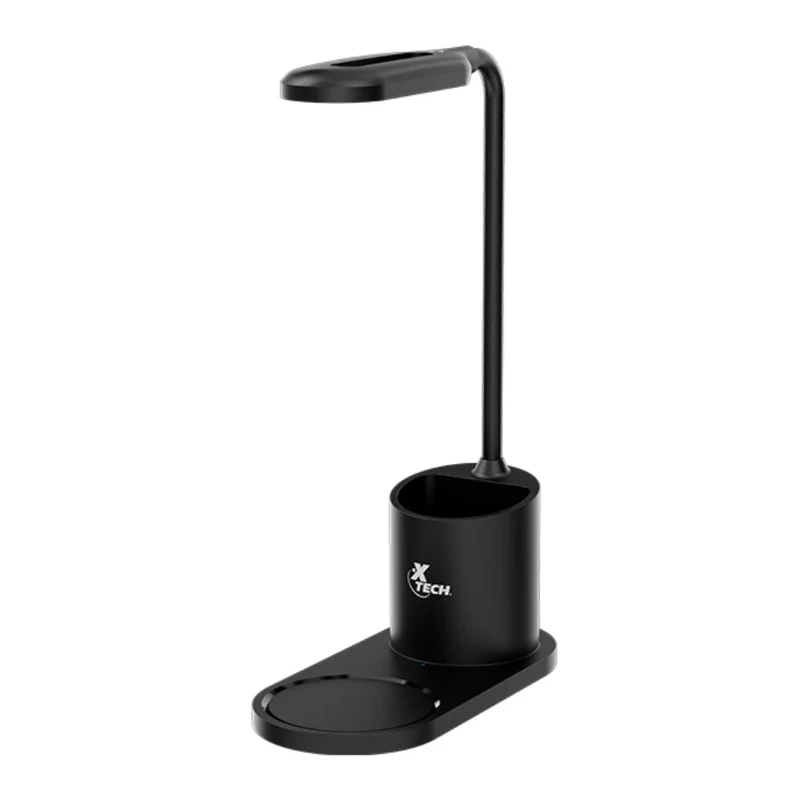 Xtech Lámpara LED con Portalápices y Base de Carga Inalámbrico, XTA-701