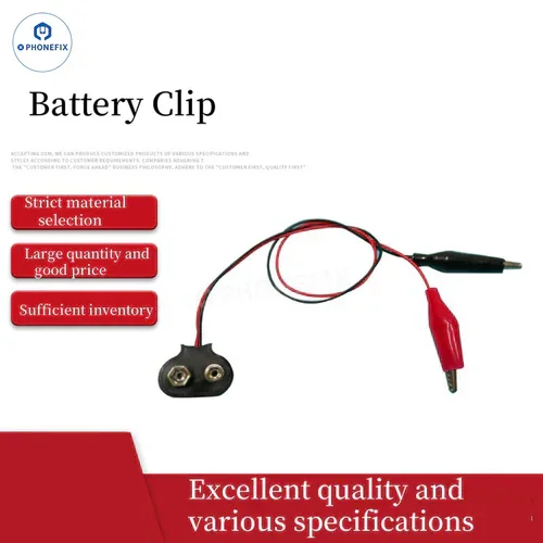 Cable tipo C con pinza de cocodrilo adhesiva de liberación electrostática para batería de 2 V 9UUL