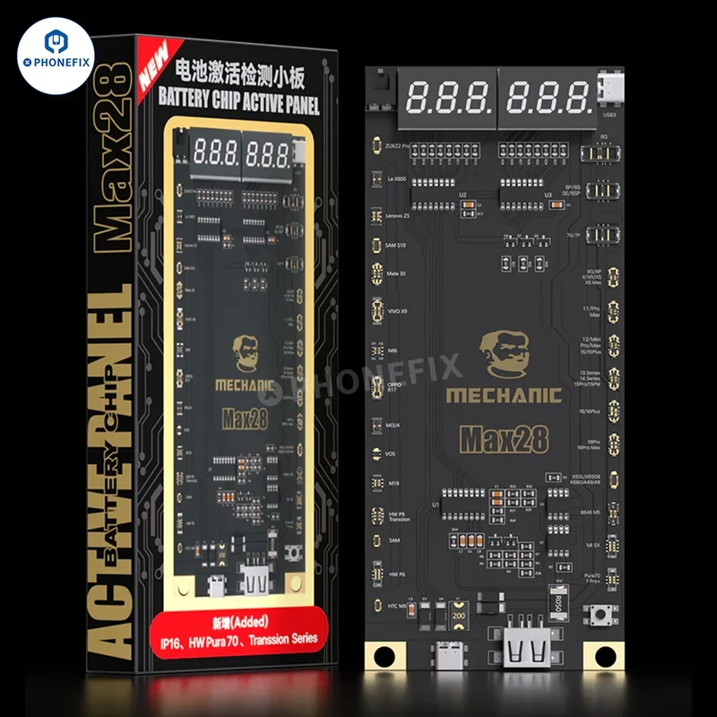Placa de activación de batería MECHANIC Max28 para iPhone 8-16 Pro Max y Android