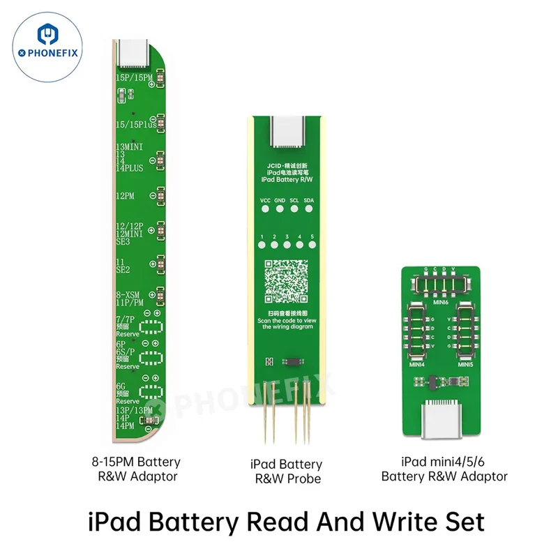Adaptador de lectura y escritura del ciclo de carga de la batería del iPad de JCID