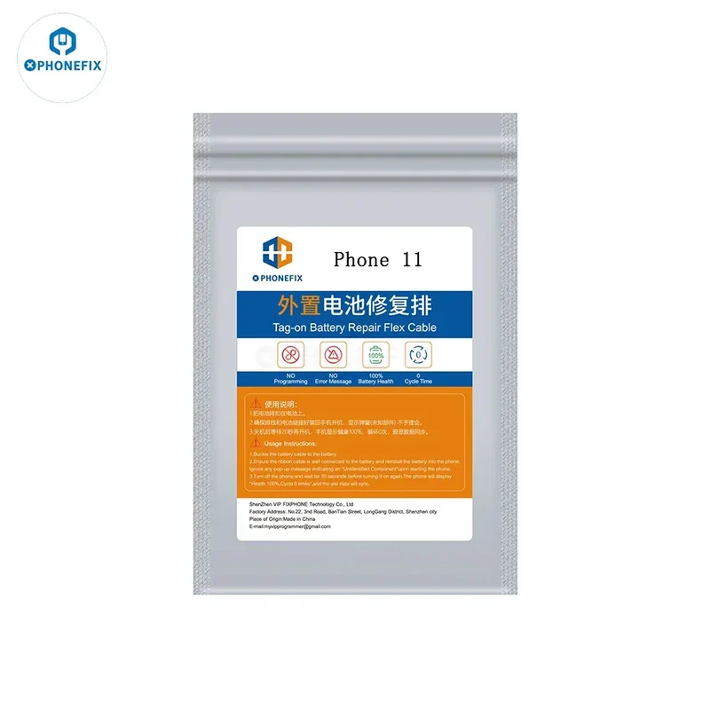 Cable flexible de reparación de batería sin programar para iPhone 11-15 Pro Max