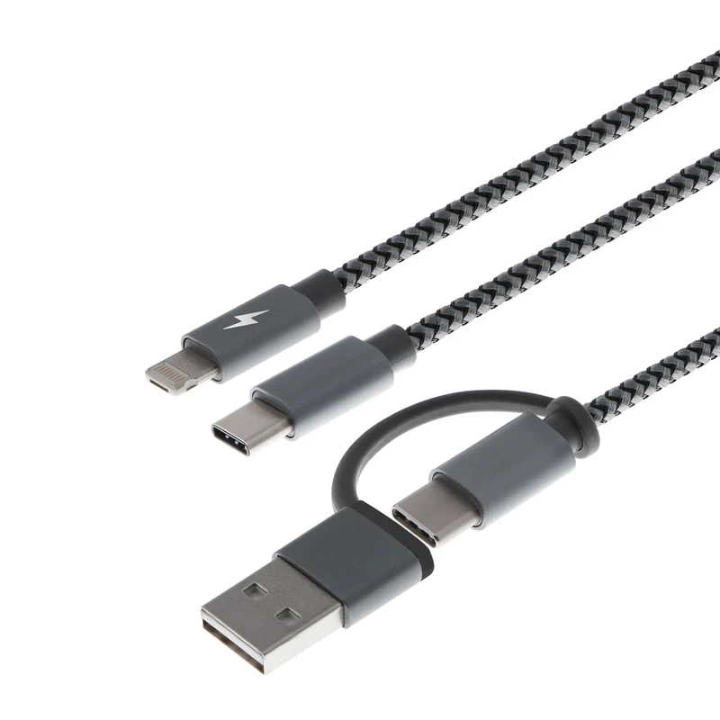 Xtech Cable USB A/Tipo C 5 en 1 Tipo C/Lightning