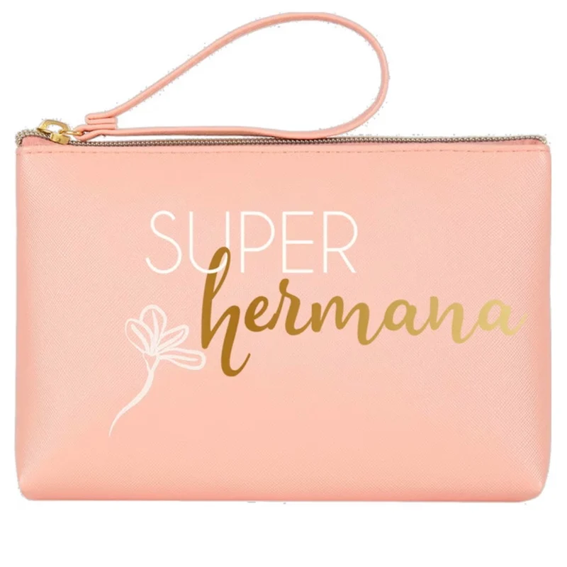 Portatodo Grande con Cremallera SÚPER HERMANA Rosa - DRAEGER