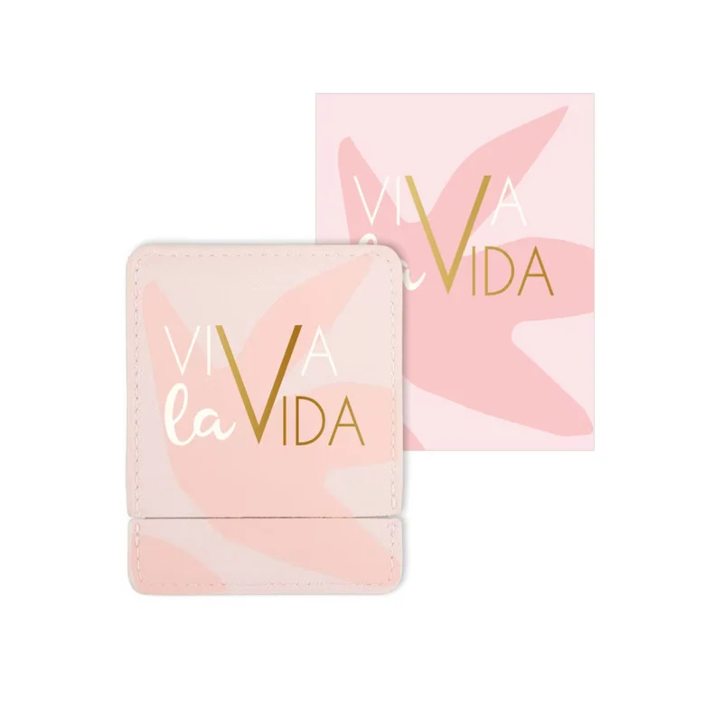Tarjeta Espejo VIVA LA VIDA Rosa - DRAEGER