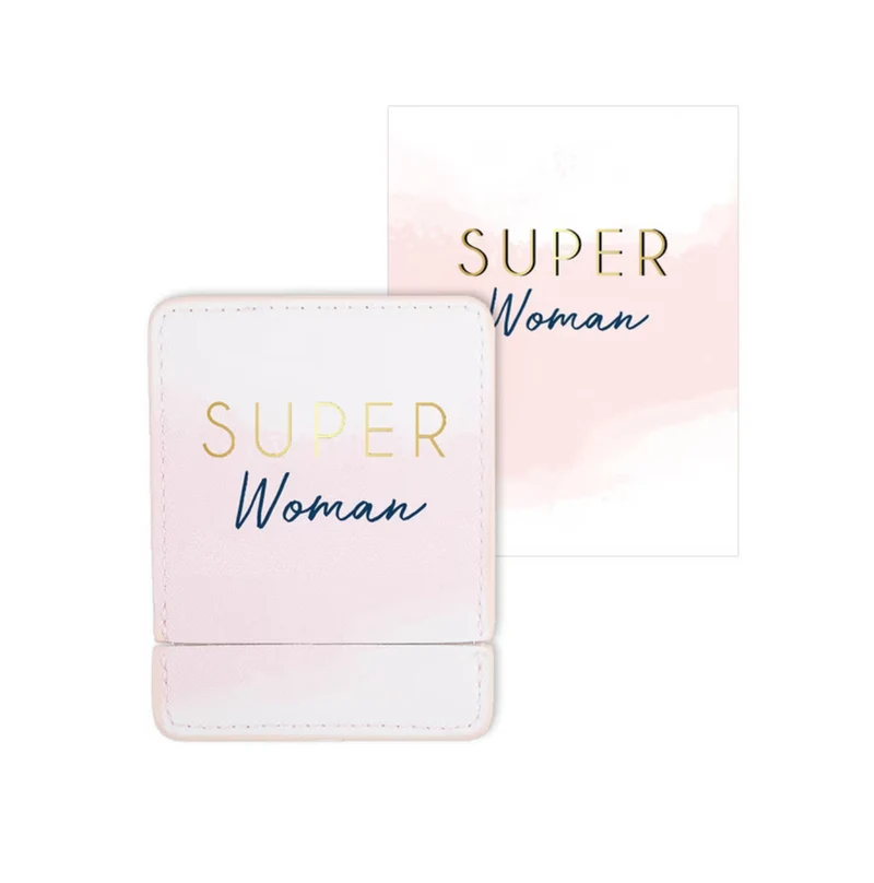 Tarjeta Espejo SUPER WOMAN Rosa y Blanco - DRAEGER