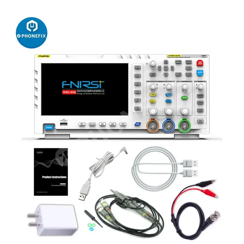 Osciloscopio digital FNIRSI-1014D, generador de señales de entrada de doble canal