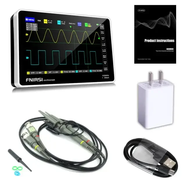 Osciloscopio digital tipo tableta FNIRSI-1013D con mini canal dual