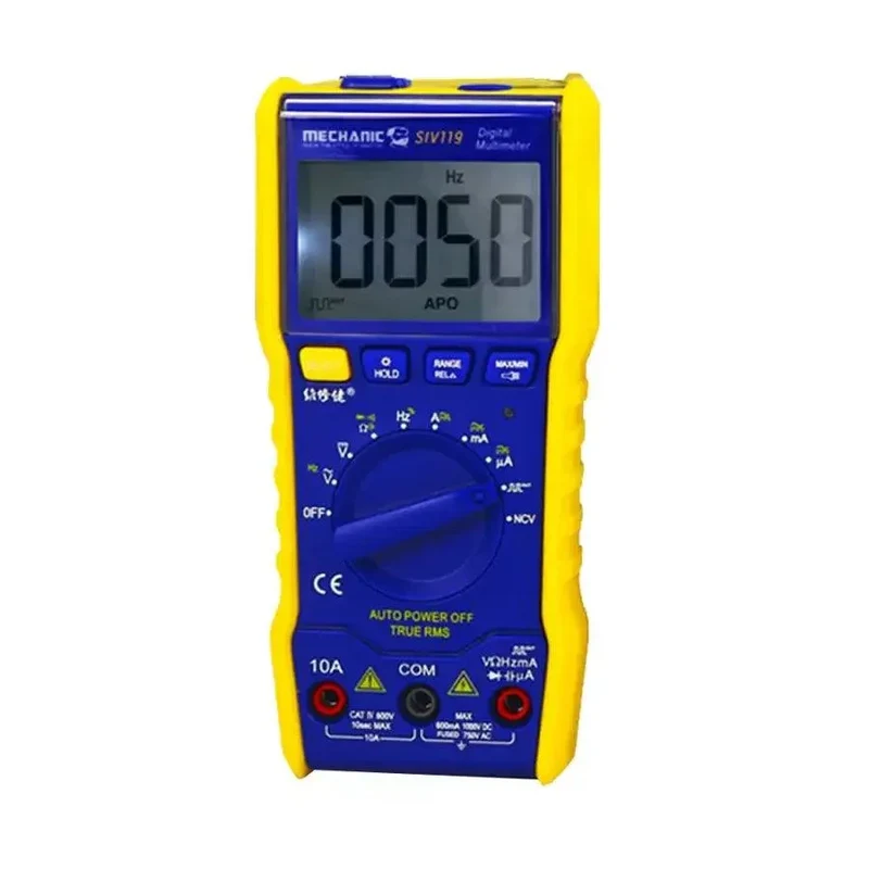 MECÁNICO SIV119 Mini multímetro digital universal portátil automático