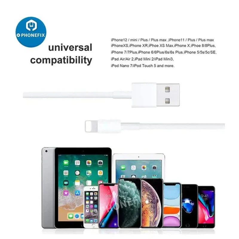 Cable Lightning de carga rápida con certificación MFi para iPhone, iPad y iPod