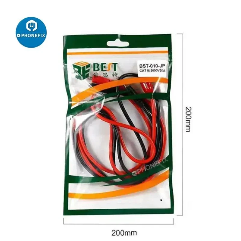 El mejor cable de alimentación de silicona con pinza de cocodrilo. Cable de alimentación de línea de salida.