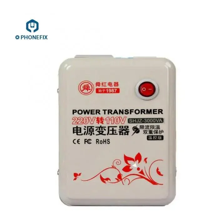 Transformador de voltaje de 3000 W, convertidor de potencia de 220 V a 110 V, cambiador de voltaje