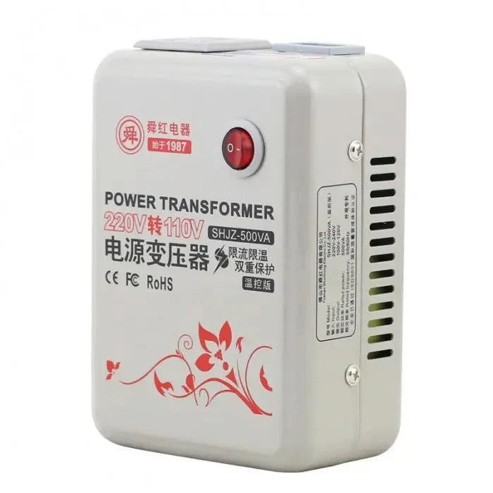 Transformador de voltaje de 500 W, convertidor de voltaje de 110 V a 220 V CA