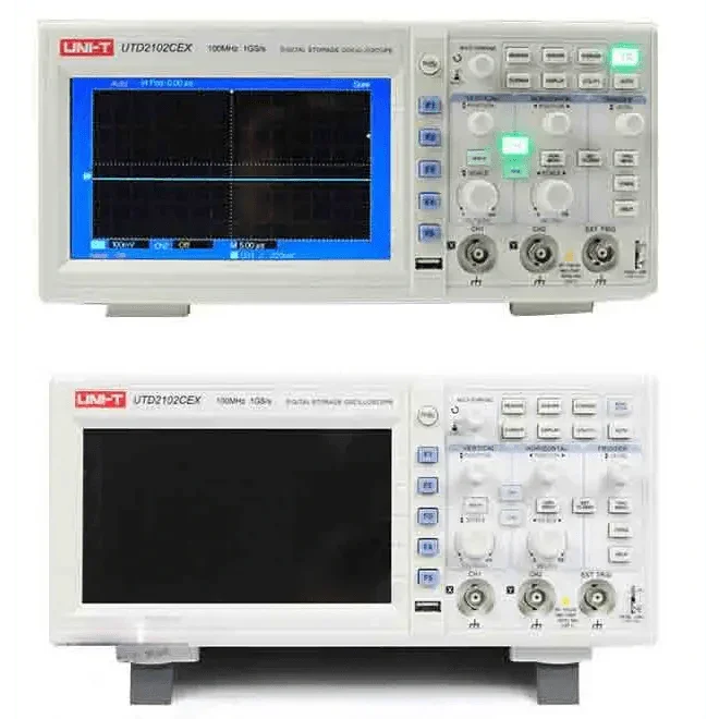 Osciloscopio digital UNI-T UTD2102CEX de 100 MHz, 2 canales, 1 Gs/S