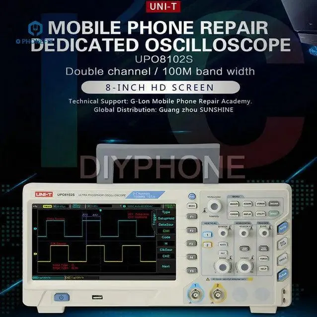Osciloscopio dedicado para reparación de soldadura UNI-T UPO8102S de 2 canales