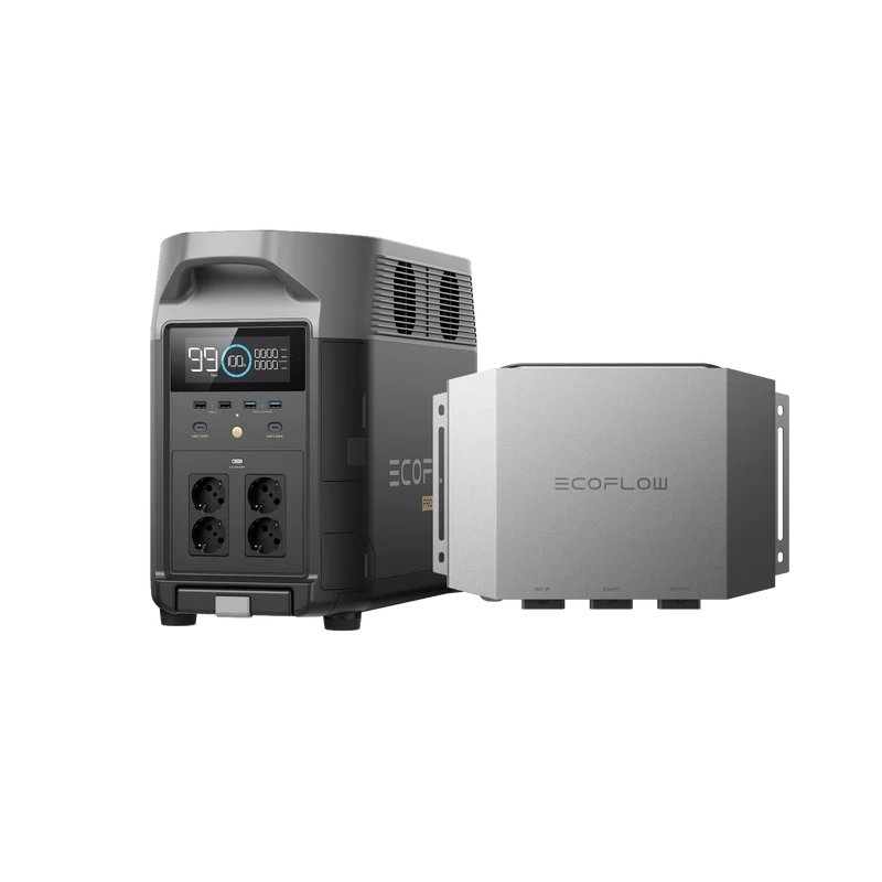 Cargador mediante alternador EcoFlow de 1000 W + EcoFlow DELTA Pro + Adaptador para Generador Inteligente