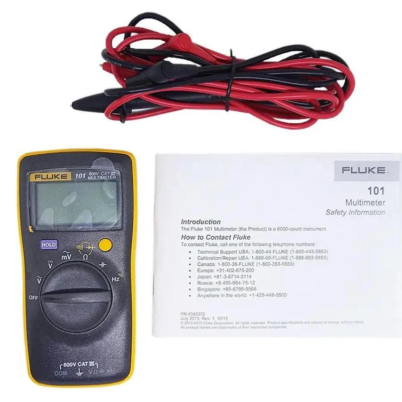 Multímetro digital Fluke 101 Herramientas económicas de medición de mV CA