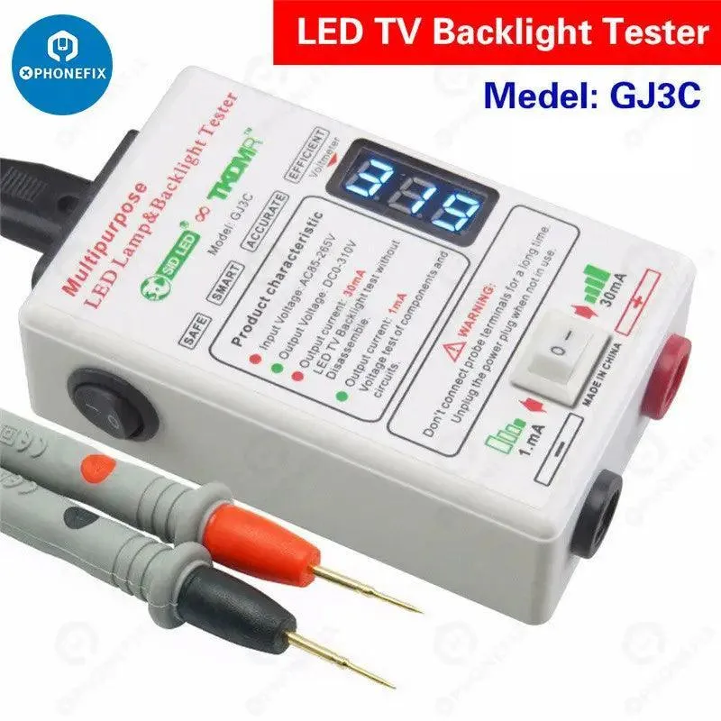 Probador de retroiluminación de TV LED GJ3C 0-320 V Detector de corriente ajustable