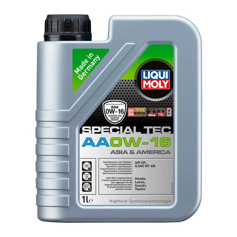 Liqui Moly Aceite Antifricción Special Tec para Motores Gasolina 0W16, 1 Litro