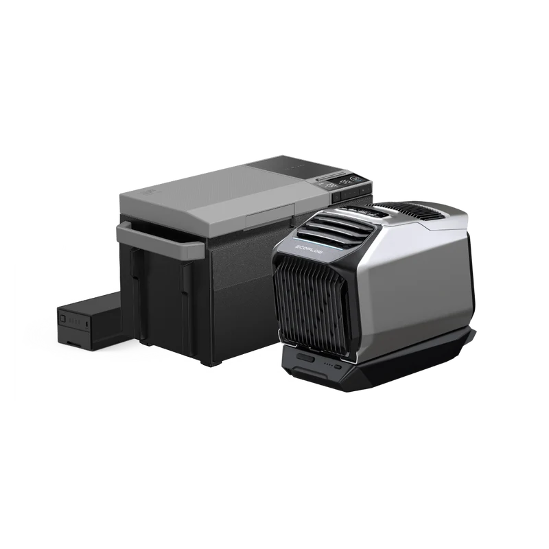 EcoFlow WAVE 2 + Batería adicional EcoFlow WAVE 2 + EcoFlow GLACIER + Batería enchufable EcoFlow GLACIER