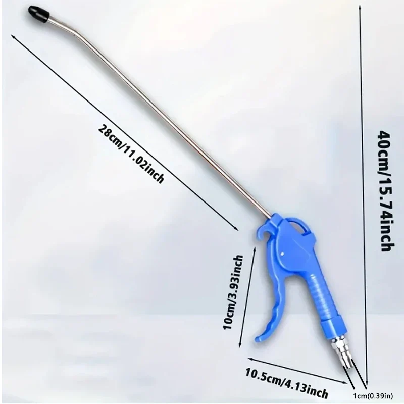 Heavy-Duty Air Blow Gun – High Flow Compressor Blower with Angled Nozzle | Short & Long Style