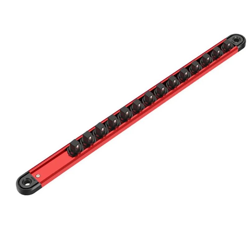Magnetic Socket Rail – 360° Swivel Holder for 1/4, 3/8 & 1/2 Drive
