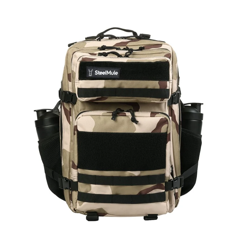 Mochila Táctica Delta Force 45L Camuflaje Sahara - Alta Capacidad