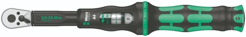 Wera Click-Torque A 6 Torque Wrench 1.8-18.4 ft-lb 1/4" Drive 05075605001