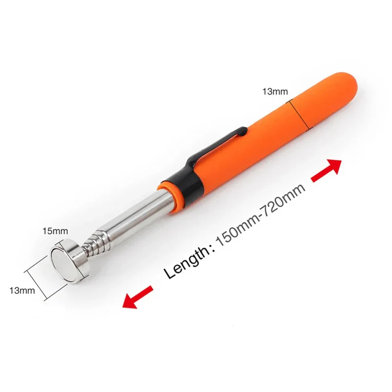 Telescopic Magnetic Pickup Tool with LED (31 in)