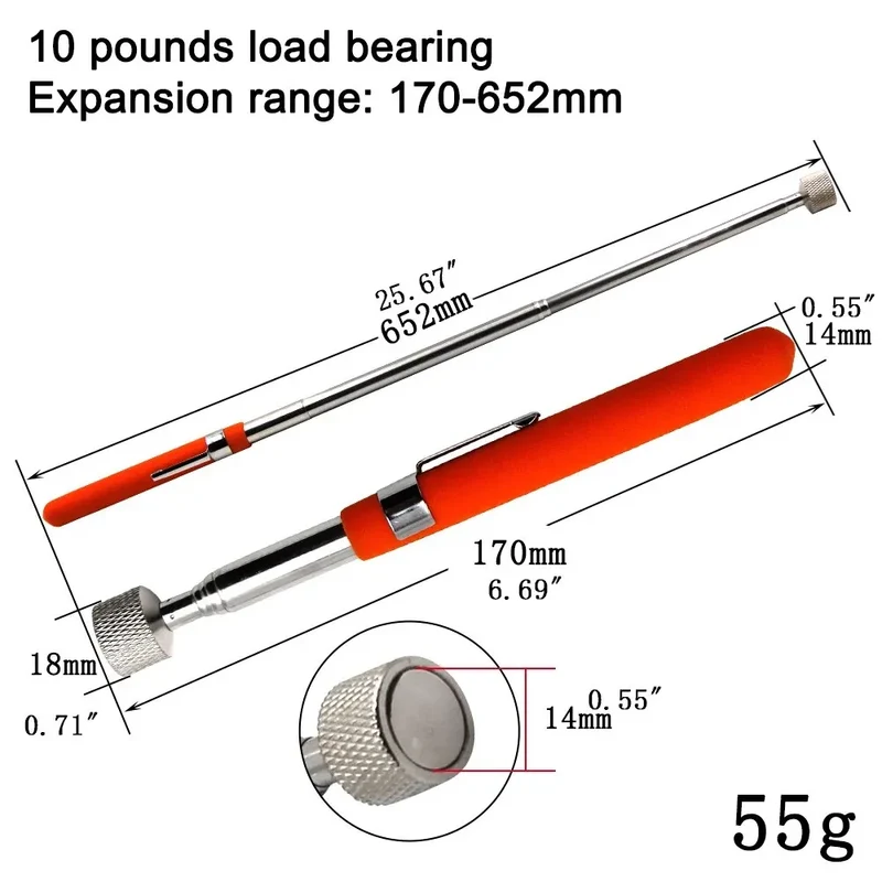 Magnetic Telescopic Pickup Tool Set – 3 Pack