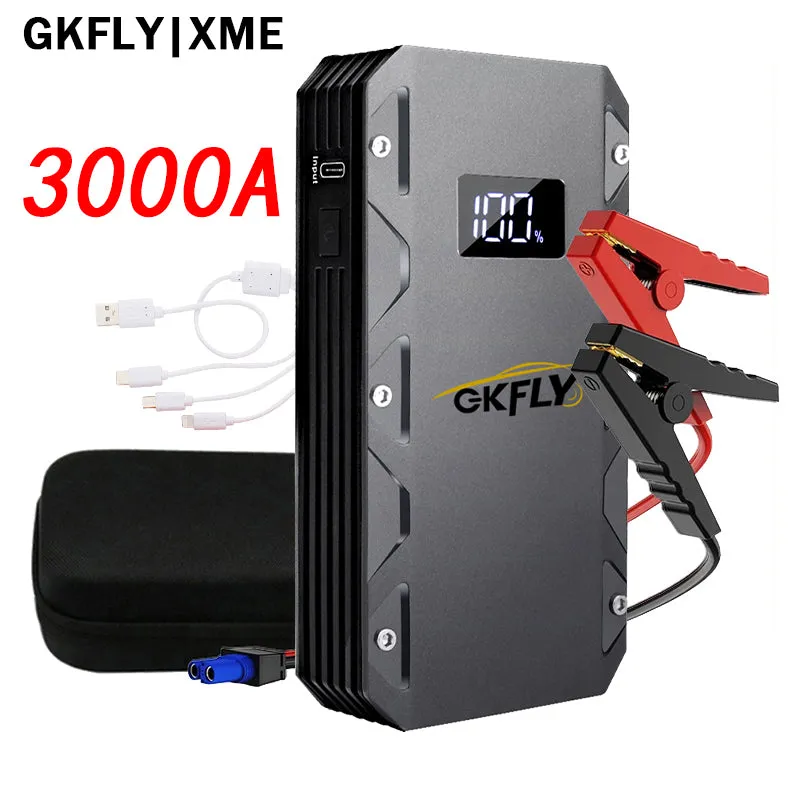 GKFLY XME Series Car Jump Starter 6000A/4000A/3000A 12V Starting Device Power Bank Car Battery Booster Charger ForPetrol Diesel Car Starter