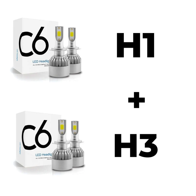 Combo Kit LED H1 + Kit LED H3