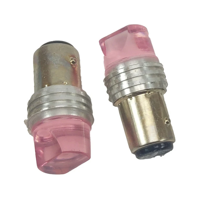Lampara Led Bay15D 2 Polos 3 Led Pink Flash