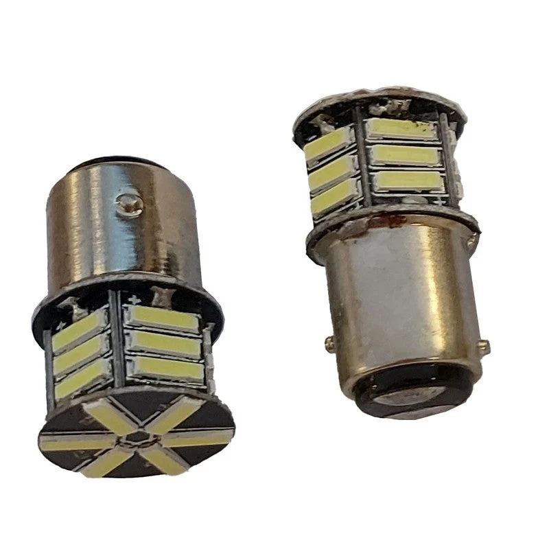Lampara Led 12V 2 Polos Bay15D Blanca
