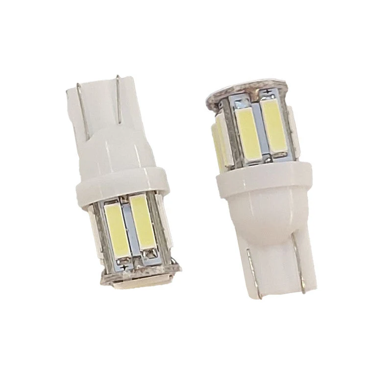 Lampara Led T10 12V 10 Led Blanca x2 Un