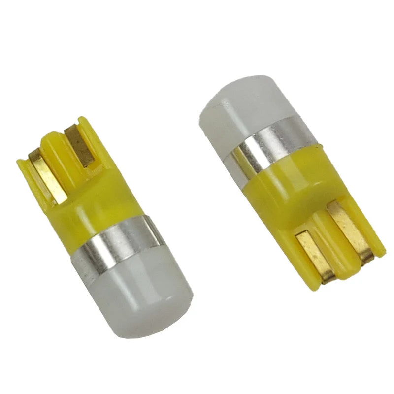 Lampara Led T10 12V 1 Led Ambar x2 Un