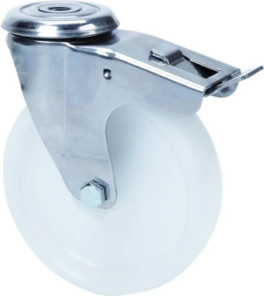 SERIE ZLI INOX-UT, Giratorio/Agujero pasante/Freno Rueda y Soporte 2-3091