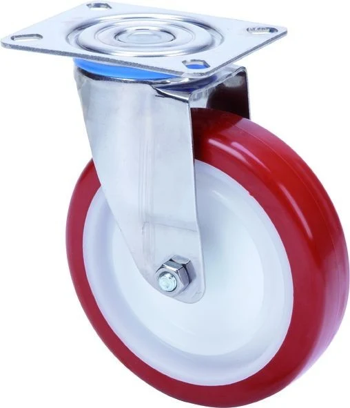 SERIE ZLI INOX-POL, Giratorio/Platina/Sin Freno 2-3094