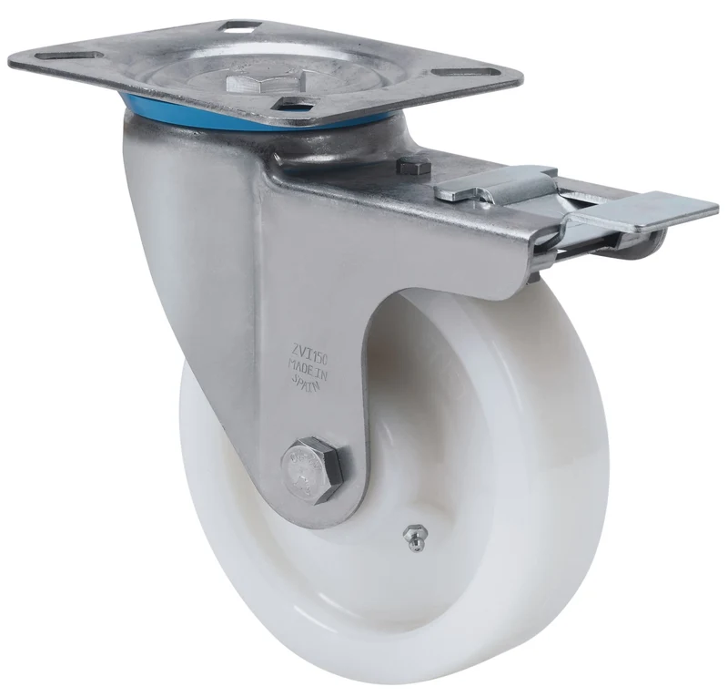 SERIE ZVI INOX-FT, Giratorio/Platina/Freno Rueda y Soporte 2-2696