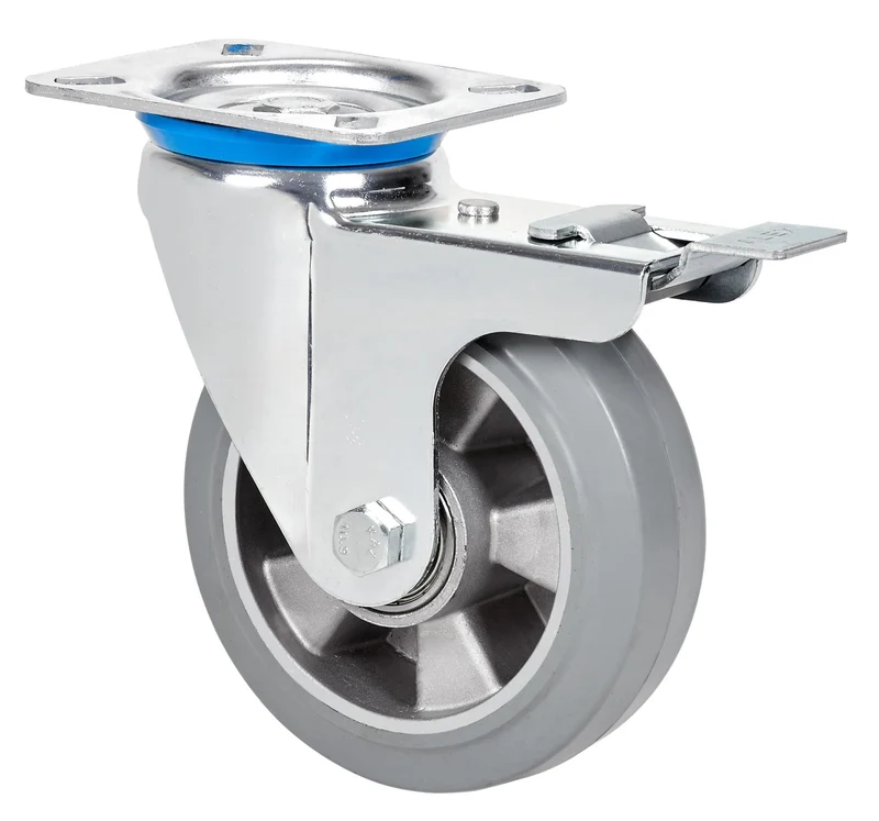SERIE ZV-DEGB, Giratorio/Platina/Freno Rueda y Soporte 2-4362