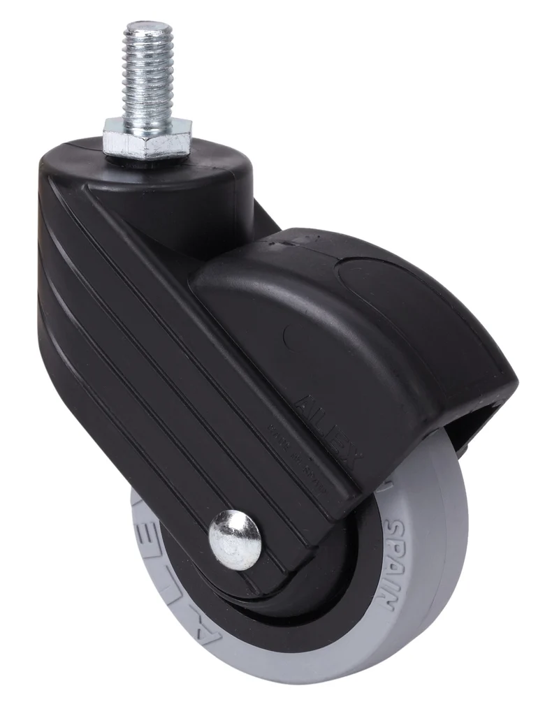 SERIE HP-PGI negro, Giratorio/Espiga roscada/Sin Freno 1-0765