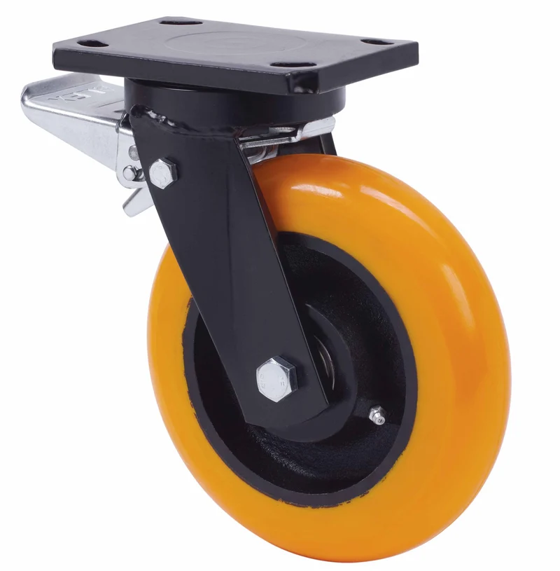 SERIE HLB-HUAB, Giratorio/Platina/Freno Rueda y Soporte 2-3538