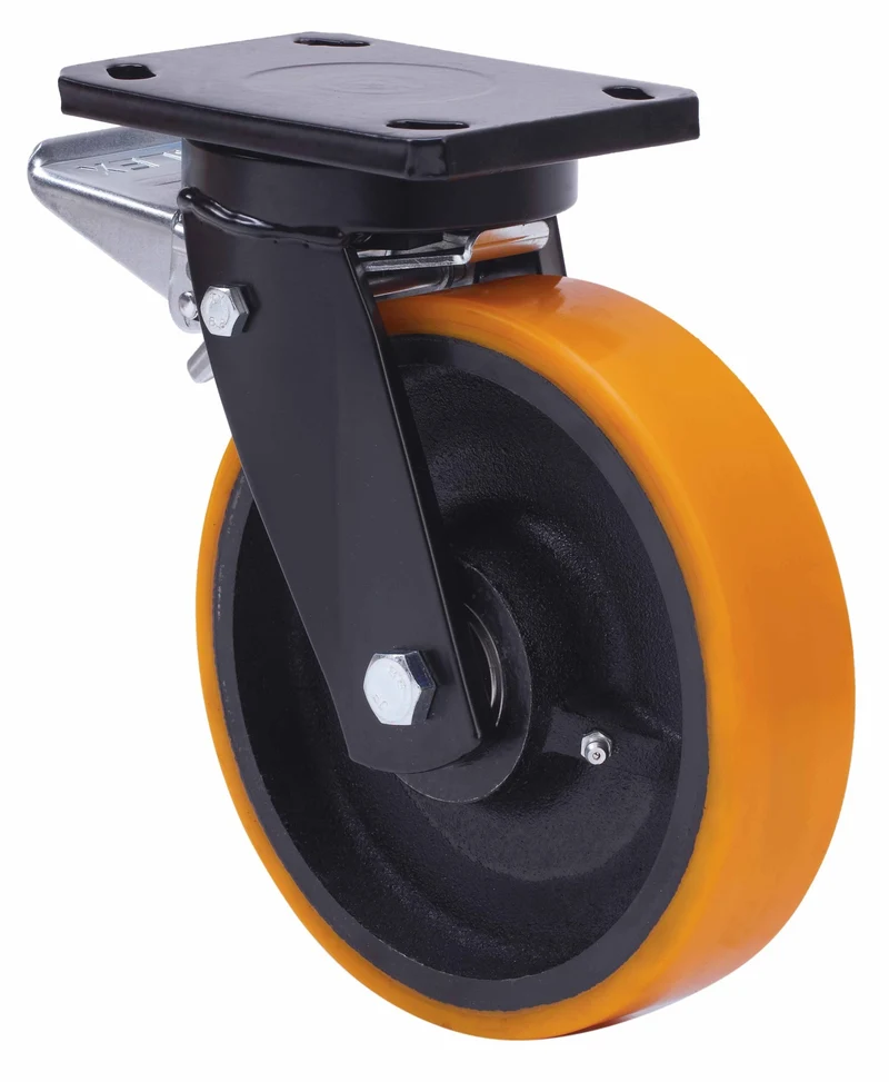 SERIE HLB-HU, Giratorio/Platina/Freno Rueda y Soporte 2-2296