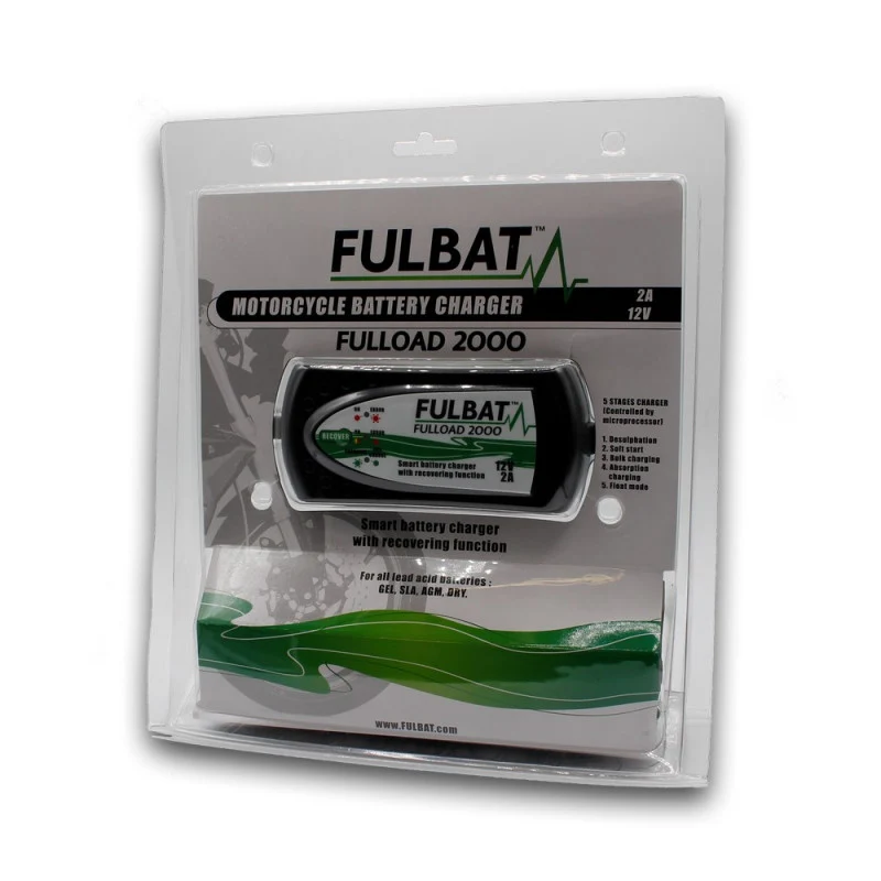 CARGADOR BATERÍA FULBAT FULLLOAD 2000 12V 2A