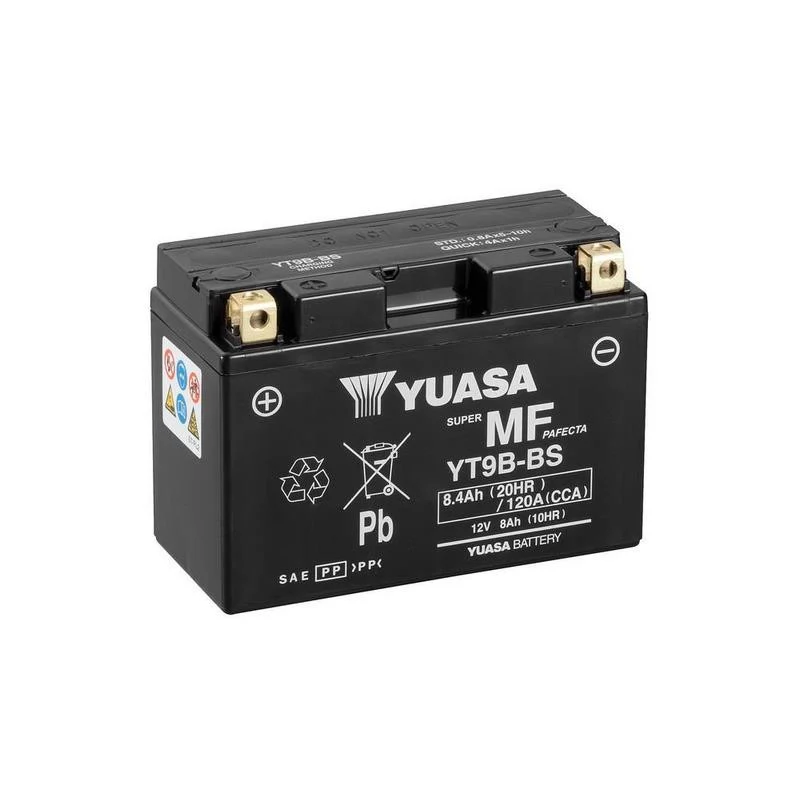 BATERÍA YUASA YT9B-BS INCLUYE ÁCIDO