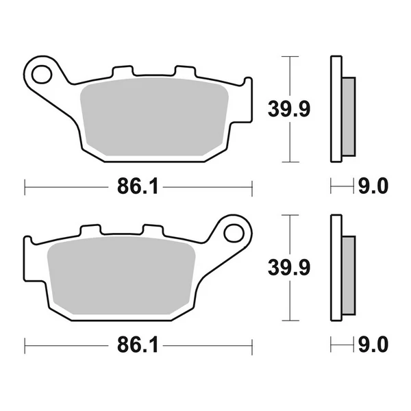 Pastillas Brembo 07HO53SP Trasera