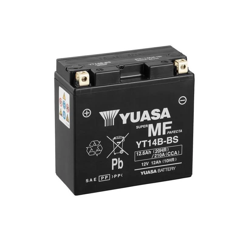 BATERÍA YUASA YT14B-BS INCLUYE ÁCIDO
