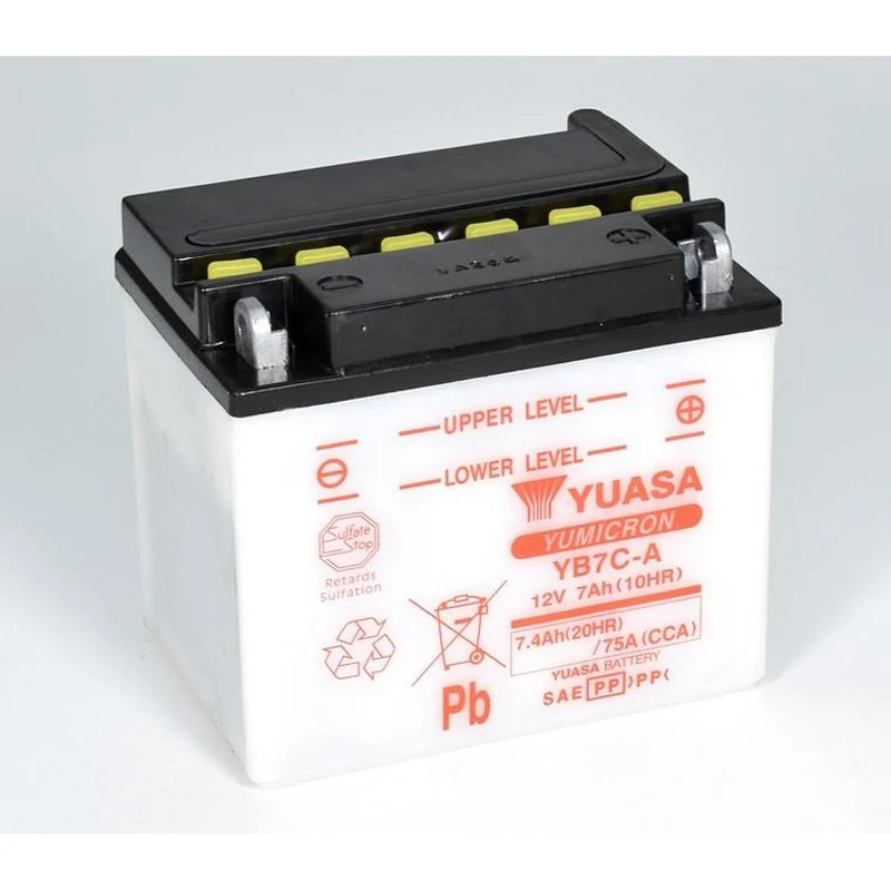 BATERÍA YUASA YB7C-A INCLUYE ÁCIDO