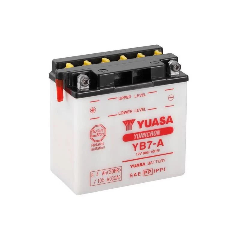 BATERÍA YUASA YB7-A INCLUYE ÁCIDO