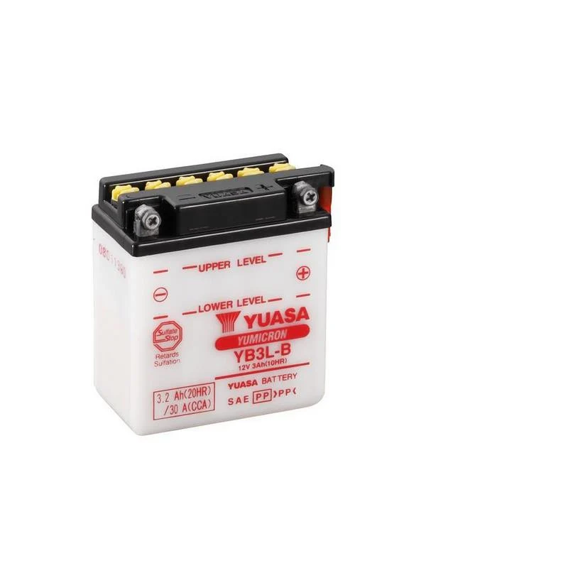 BATERÍA YUASA YB3L-B INCLUYE ÁCIDO
